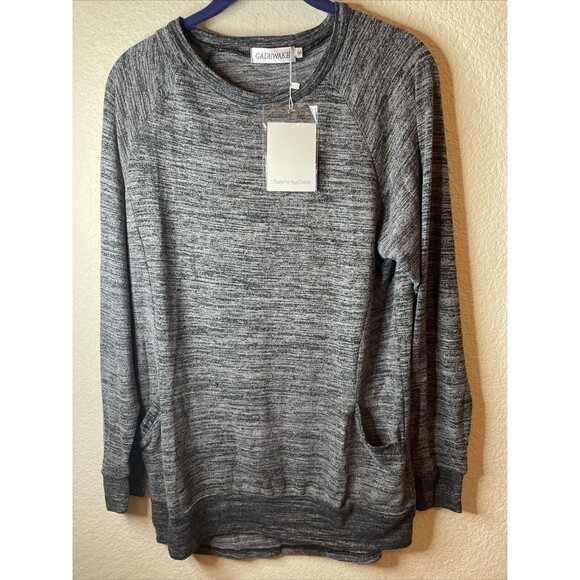 Gadewake women oversize sweater long pockets boho hippie city athleisure S - Picture 2 of 9